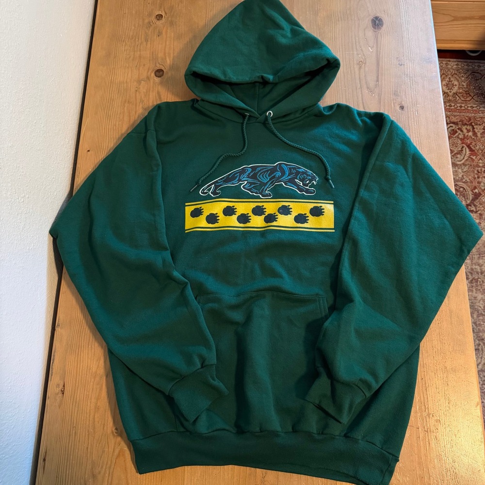Pajaro Panthers Middle School Staff Hoodie Green Mens Large Adult